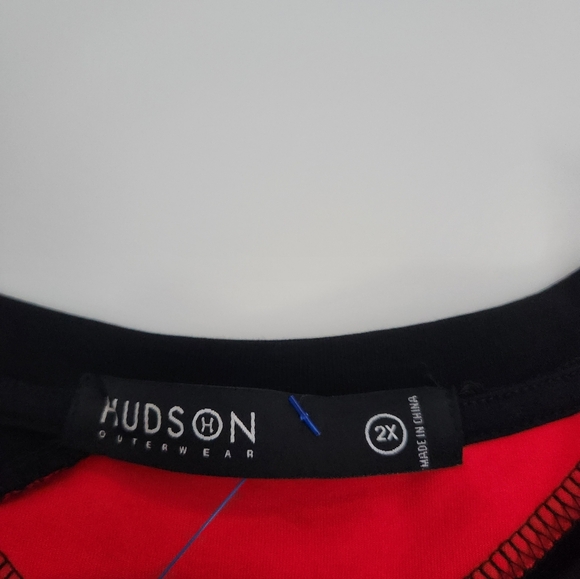 Hudson Jeans Red and Black Chevron Men's 100% Cotton T-Shirt Size 2X NWOT - Picture 7 of 10